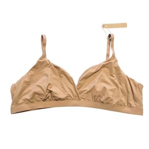Skims Fits Everybody Crossover Wireless  Bra Bralette Ochre Tan 3X NWT